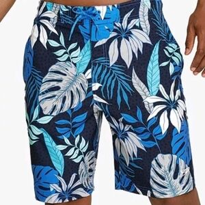 Speedo Men's 7" Tropical Floral Print Board Swim Shorts Multiple Sizes M, L